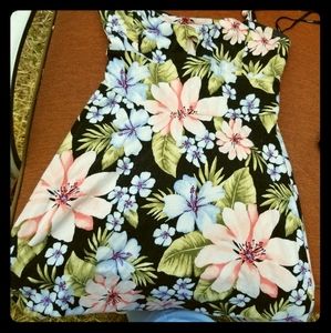 Short floral patterned dress